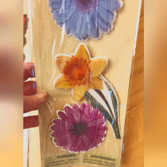 x2 Crafter's Square Stickers Autocollant Butterflies & Flowers Large Bundle lot - Picture 5 of 16